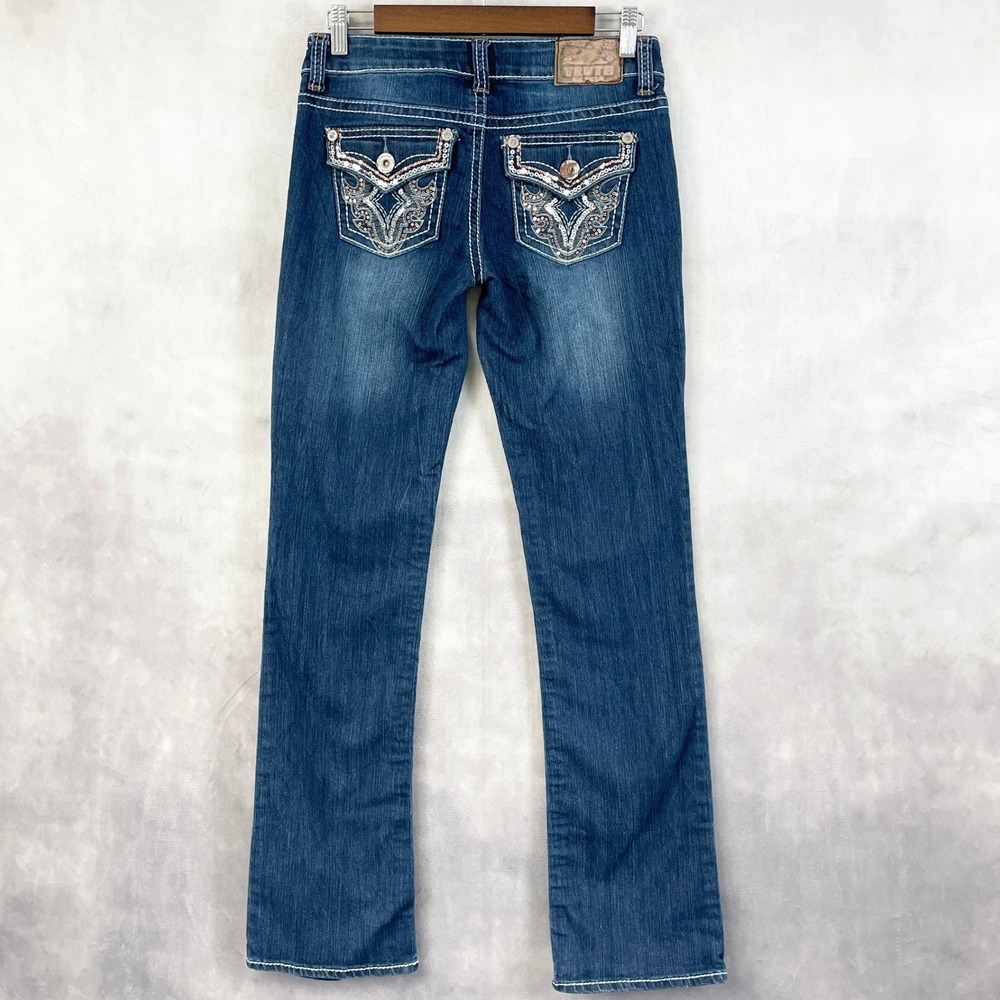 Truth Be Told Low Rise Jeans Size 7 Y2K Western Cowgirl McBling Indie Festival‎